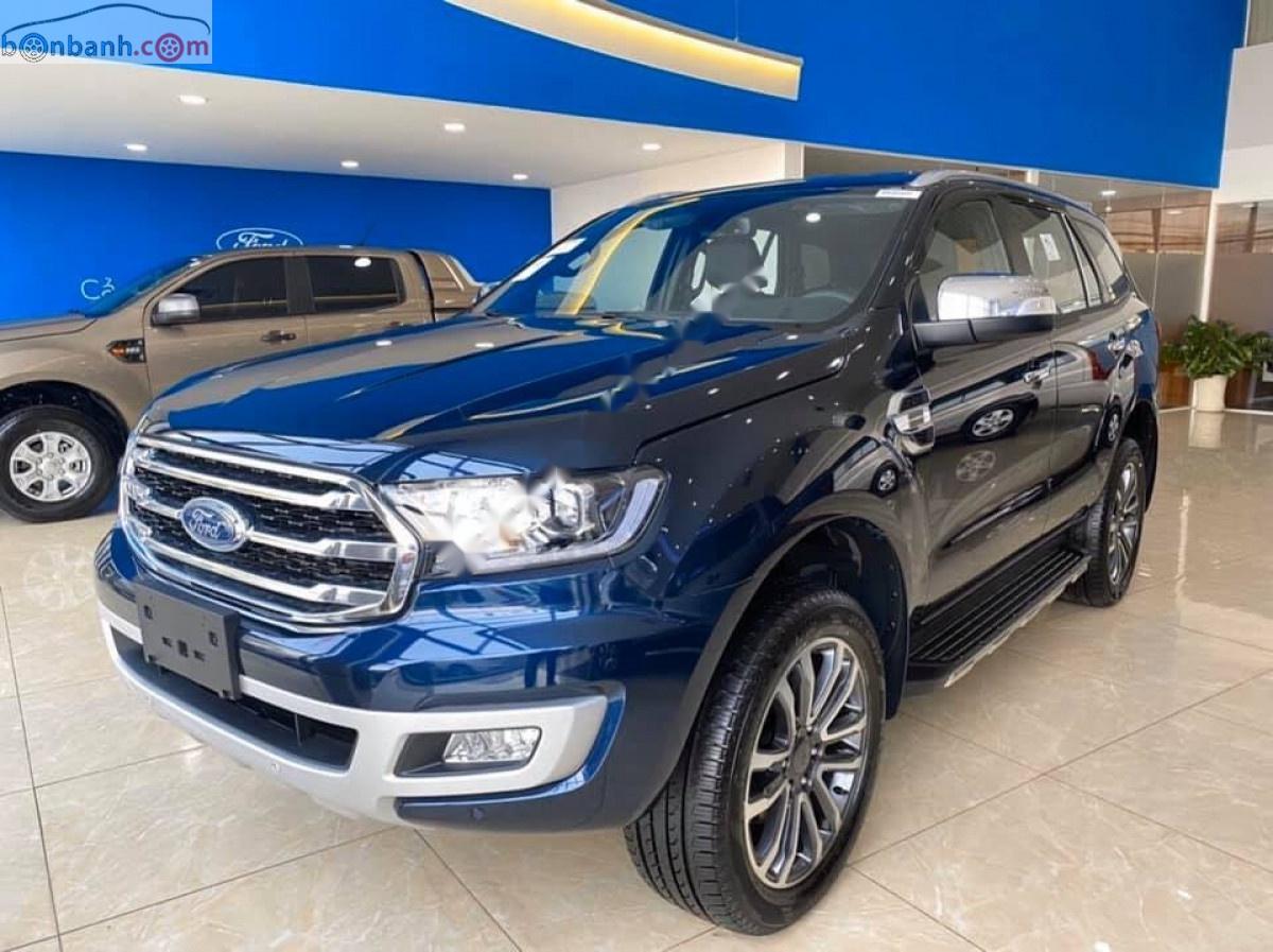 Ford Everest   2020 - Bán Ford Everest Titanium 2.0L 4x2 AT 2020, màu xanh lam, xe nhập