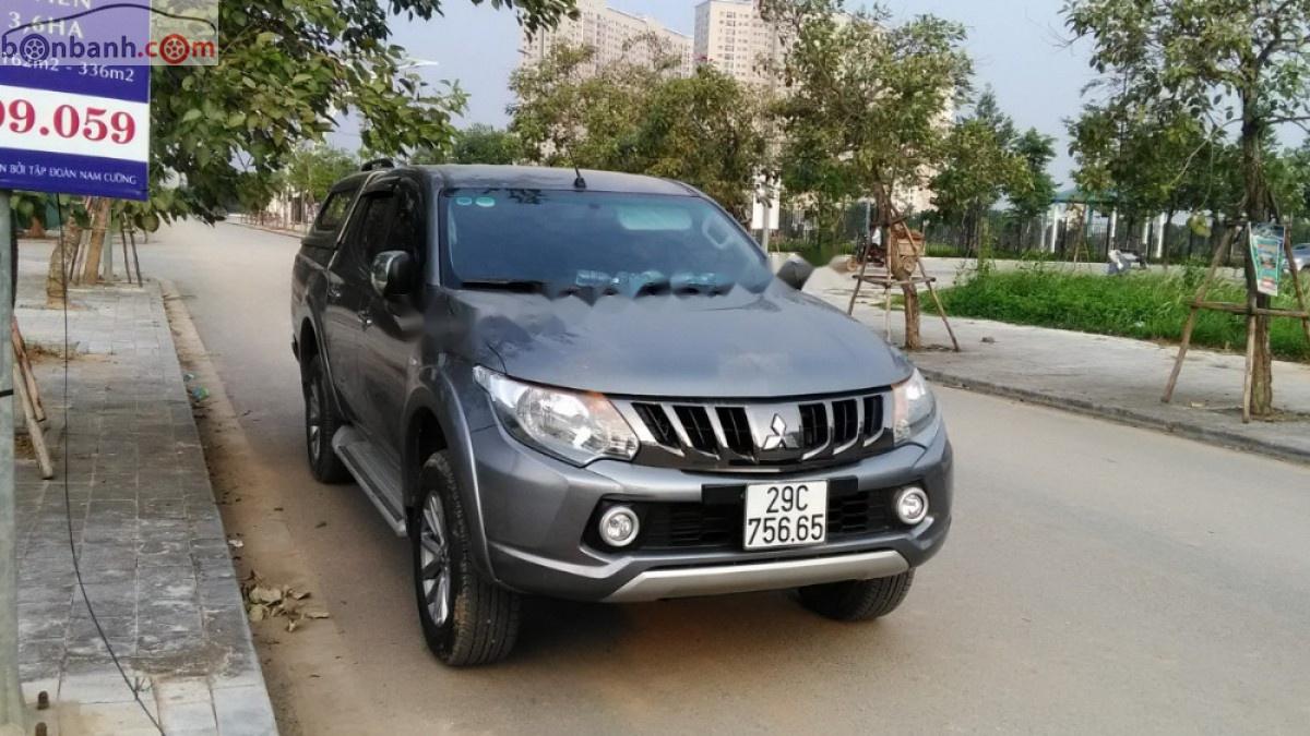 Mitsubishi Triton 2016 - Bán xe Mitsubishi Triton 4x4 MT năm 2016, màu xám, xe nhập  