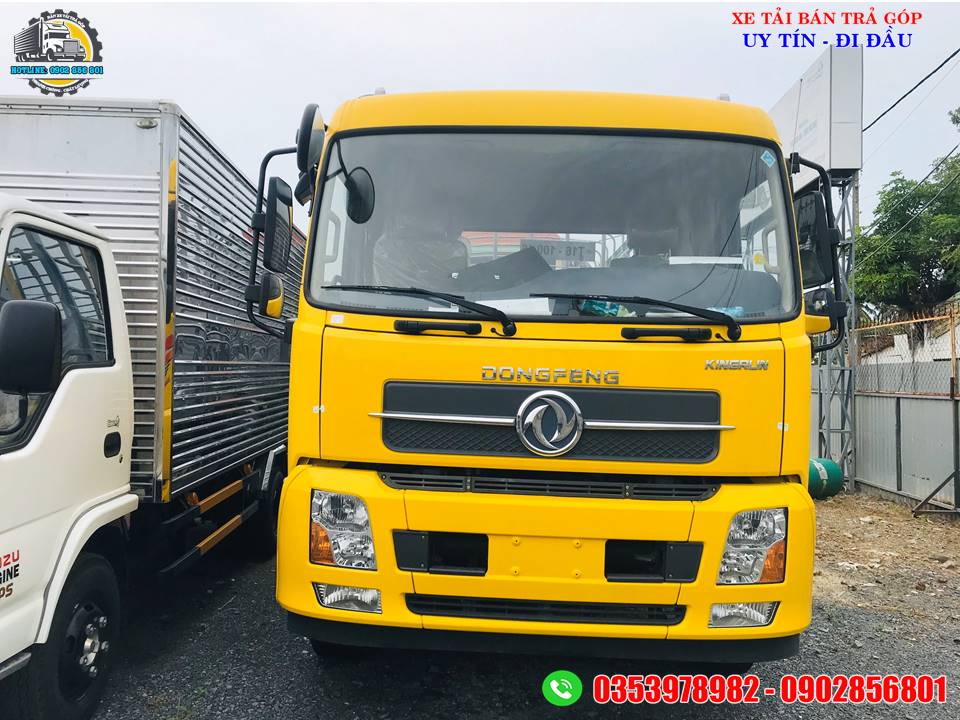 Xe tải 5 tấn - dưới 10 tấn 2019 - Xe tải 9 tấn Dongfeng Hoàng Huy B180 thùng dài 9.5 mét