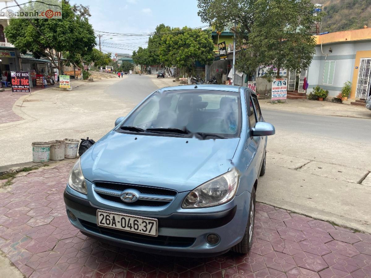 Hyundai Getz   2008 - Bán Hyundai Getz 1.4 AT đời 2008, màu xanh lam, nhập khẩu  