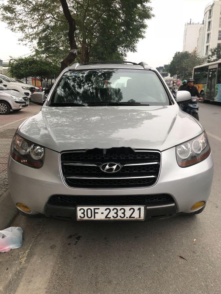 Hyundai Santa Fe 2007 - Cần bán gấp Hyundai Santa Fe sản xuất năm 2007, màu xám, giá chỉ 445 triệu