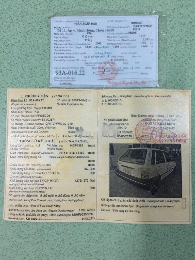 Kia CD5 2001 - Bán Kia CD5 năm sản xuất 2001, màu trắng