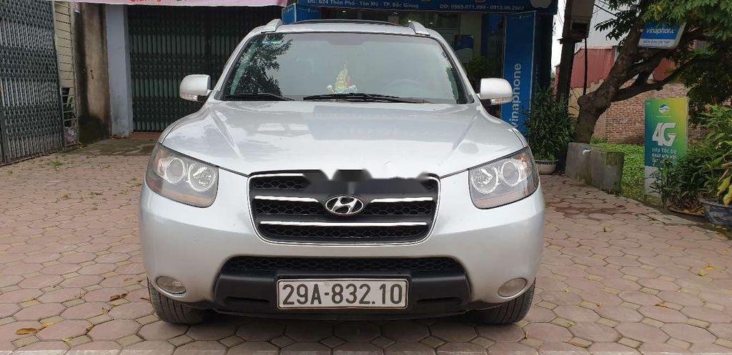 Hyundai Santa Fe   2008 - Bán Hyundai Santa Fe 2008, màu bạc, nhập khẩu Hàn Quốc 