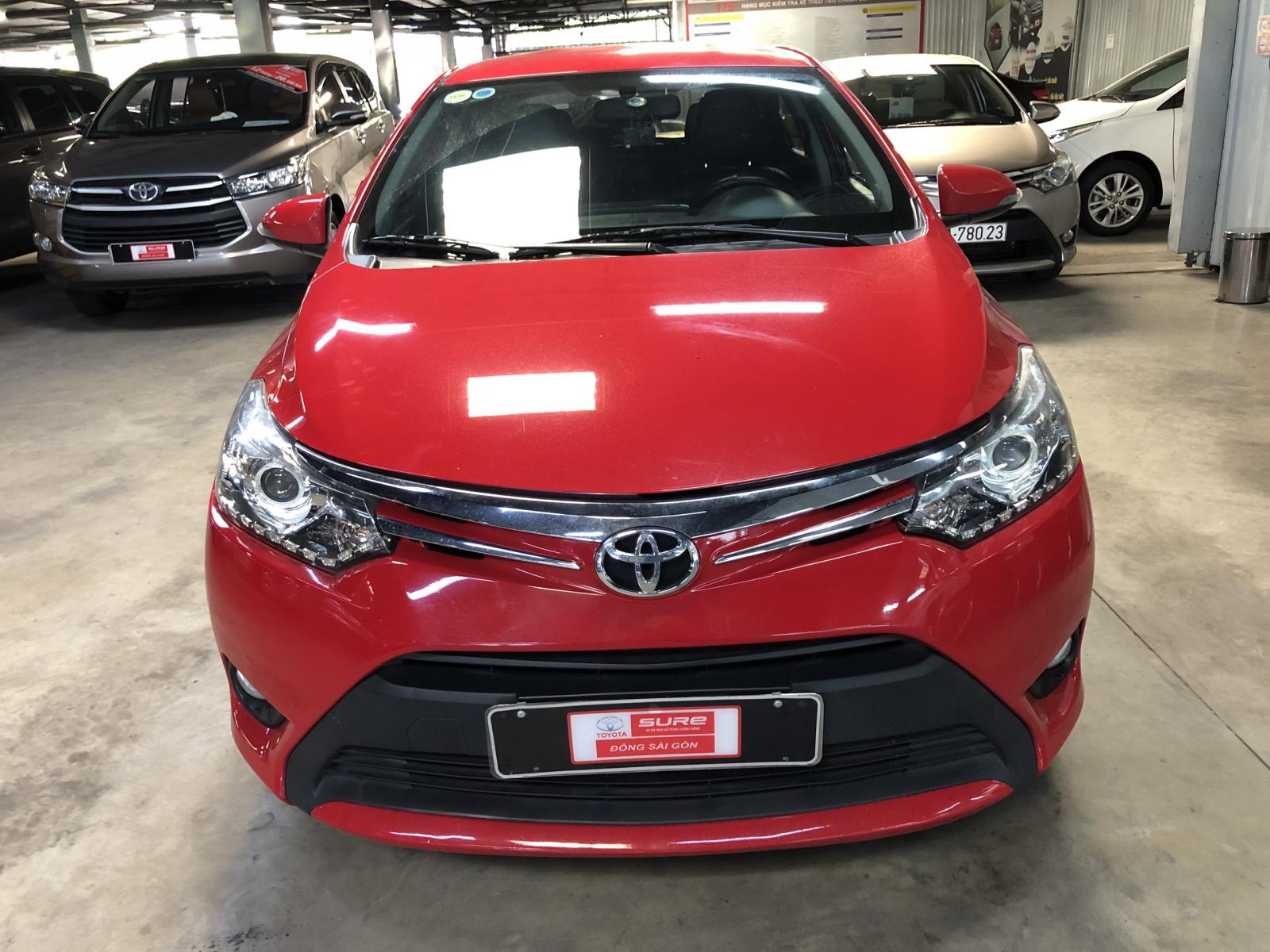 Toyota Vios 1.5 AT 2015 - Bán Toyota Vios 1.5 AT năm 2015, màu đỏ - giá tốt khách đến xem xe