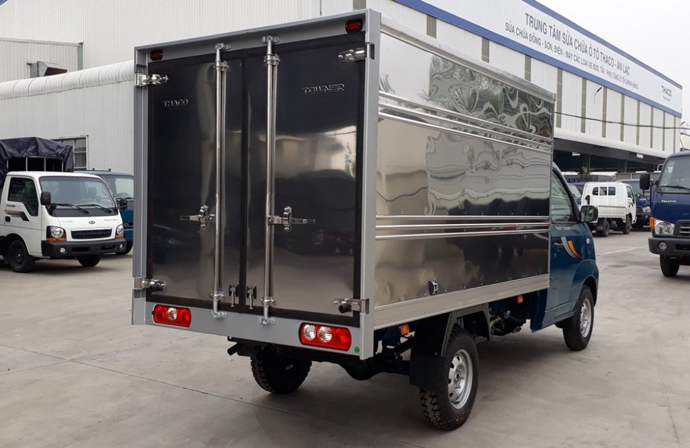 Thaco TOWNER 2020 - Xe tải Thaco Towner990 thùng kín màu xanh dương