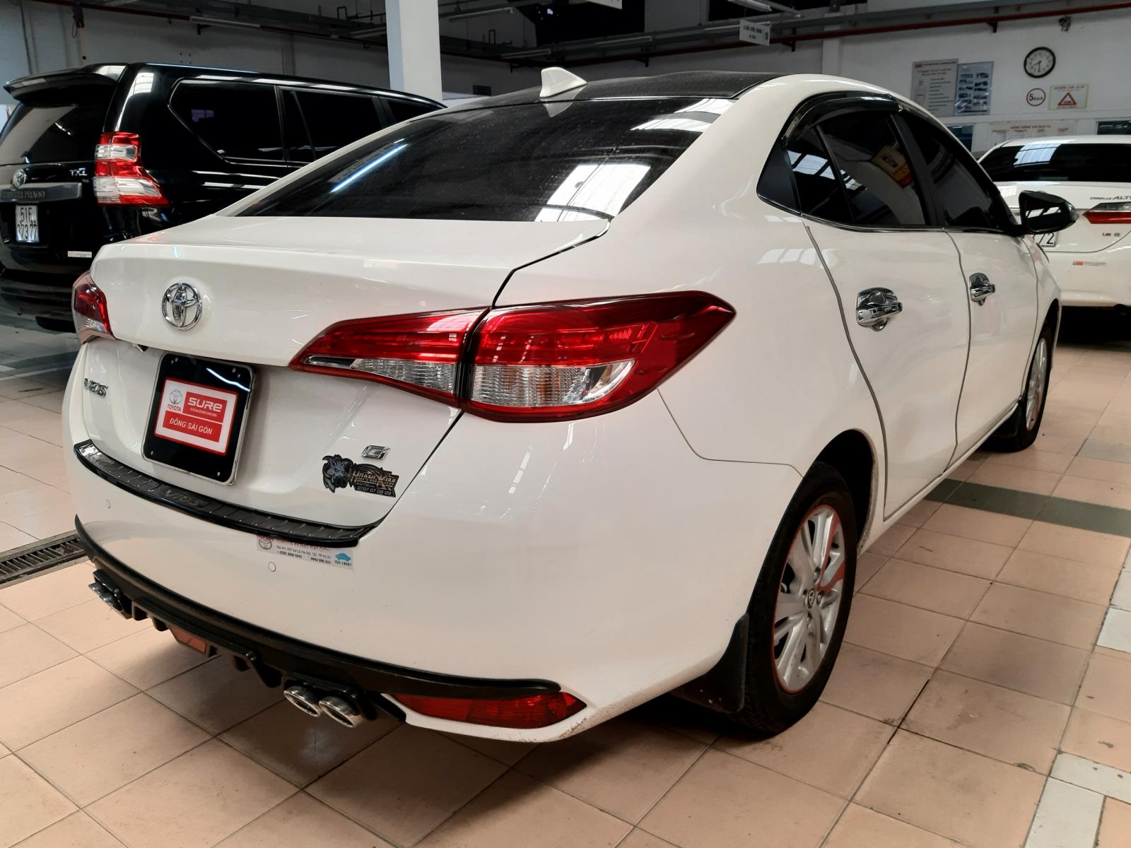 Toyota Vios 1.5G 2019 - Bán Toyota Vios G CVT đời 2019, màu trắng, xe gia đình chính chủ