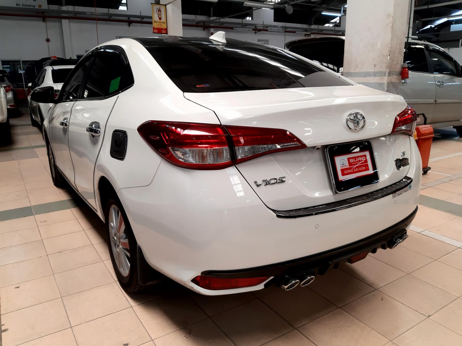 Toyota Vios 1.5G 2019 - Bán Toyota Vios G CVT đời 2019, màu trắng, xe gia đình chính chủ