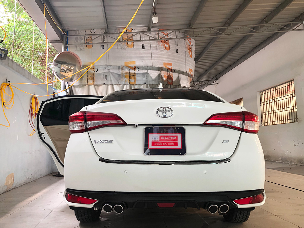 Toyota Vios 1.5G 2019 - Xe Toyota Vios 1.5G năm 2019, màu trắng, số tự động, 570tr
