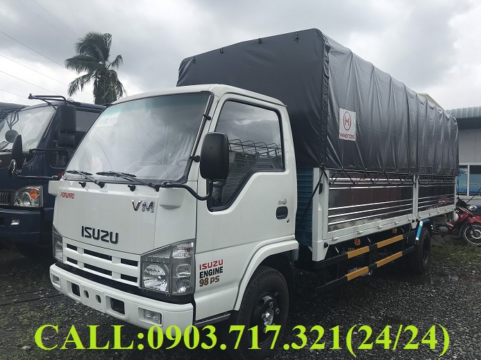 Chuyên bán xe tải 1T9 thùng dài 6m2. Bán xe tải Isuzu 1T9 VM thùng dài 6m2