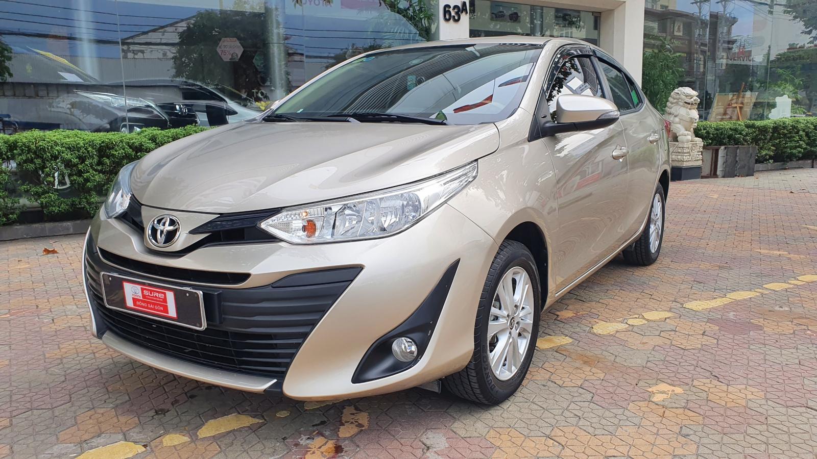 Toyota Vios E CVT 2019 - Bán xe Toyota Vios E CVT đời 2019, màu nâu, 530 triệu