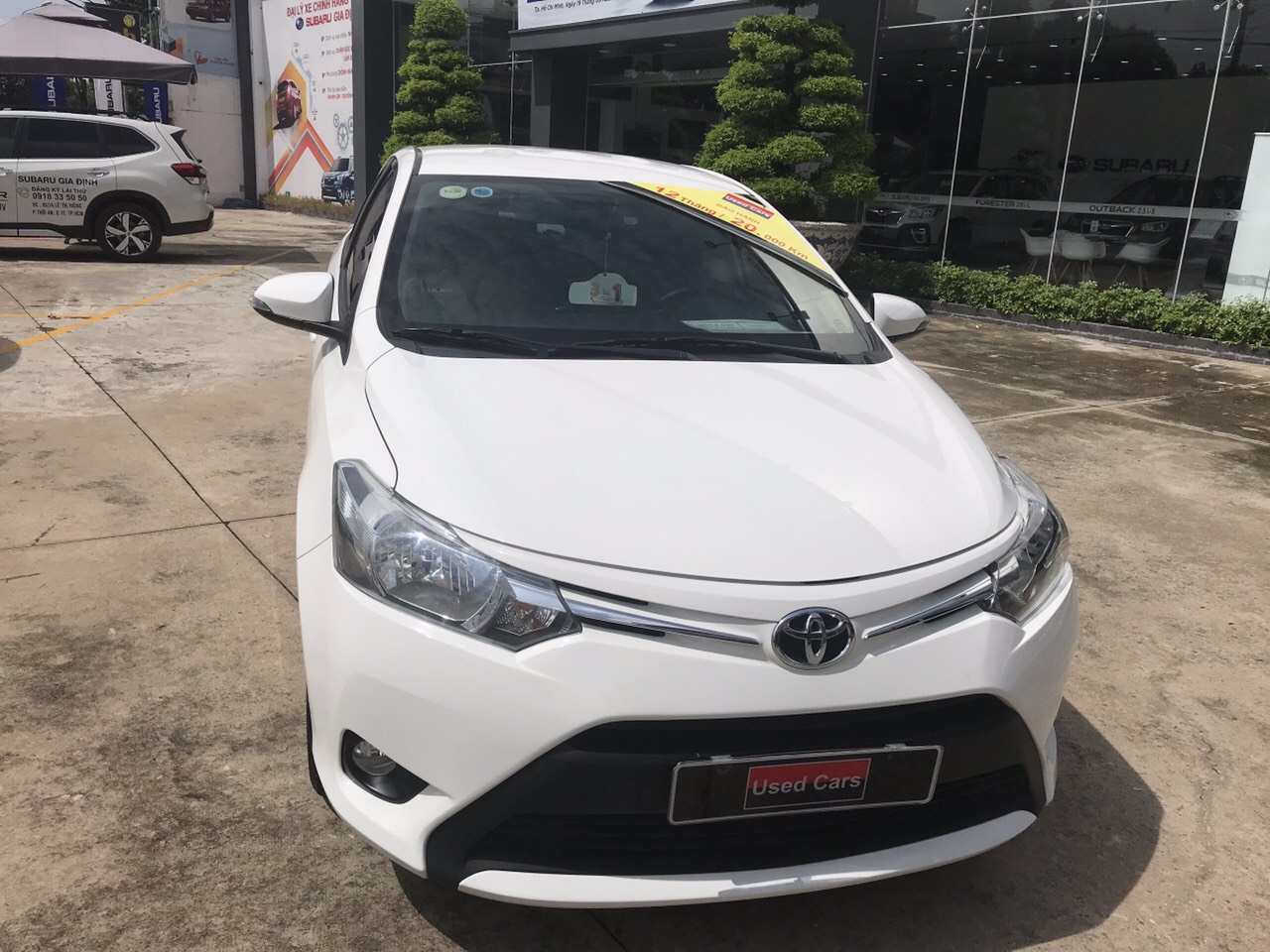 Toyota Vios 1.5 E CVT 2018 - Cần bán gấp Toyota Vios 1.5 E CVT đời 2018, màu trắng - Giá thương lượng