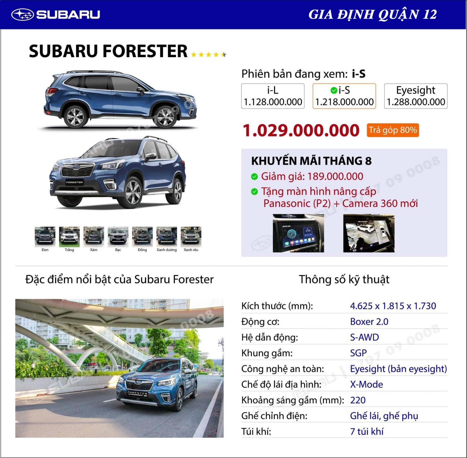 Subaru Forester 2020 - Thương hiệu Subaru nổi tiếng đến từ Nhật Bản  