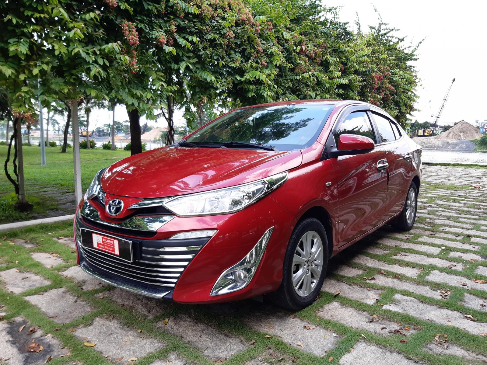 Toyota Vios 1.5E 2018 - Cần bán lại xe Toyota Vios 1.5E sản xuất 2018, màu đỏ