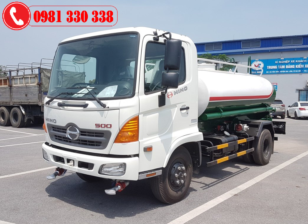 Xe chuyên dùng Xe téc 2020 - Xe xi téc tưới cây 6 khối Hino FC - bán trả góp