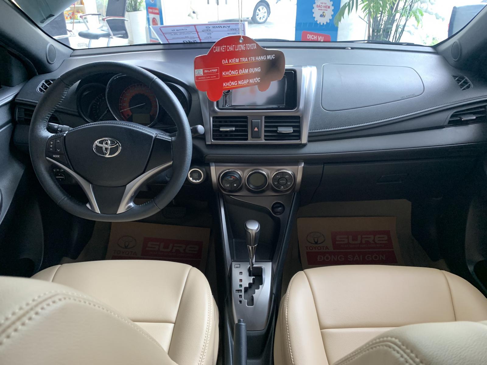 Toyota Yaris 1.3G 2015 - Cần bán lại xe Toyota Yaris 1.3G đời 2015, màu xám, nhập khẩu nguyên chiếc, giá chỉ 520 triệu