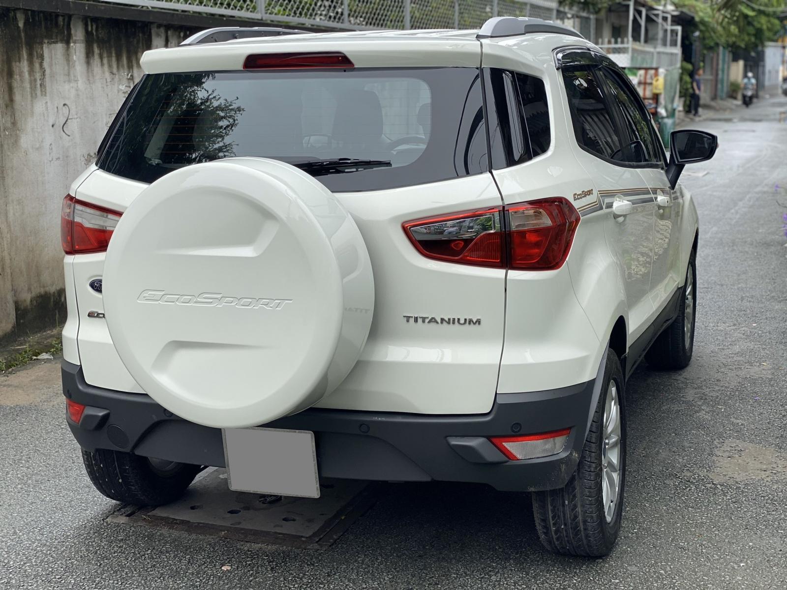 Ford EcoSport 2018 - Bán Ford EcoSport Titanium trắng 2018 tự động full rất mới