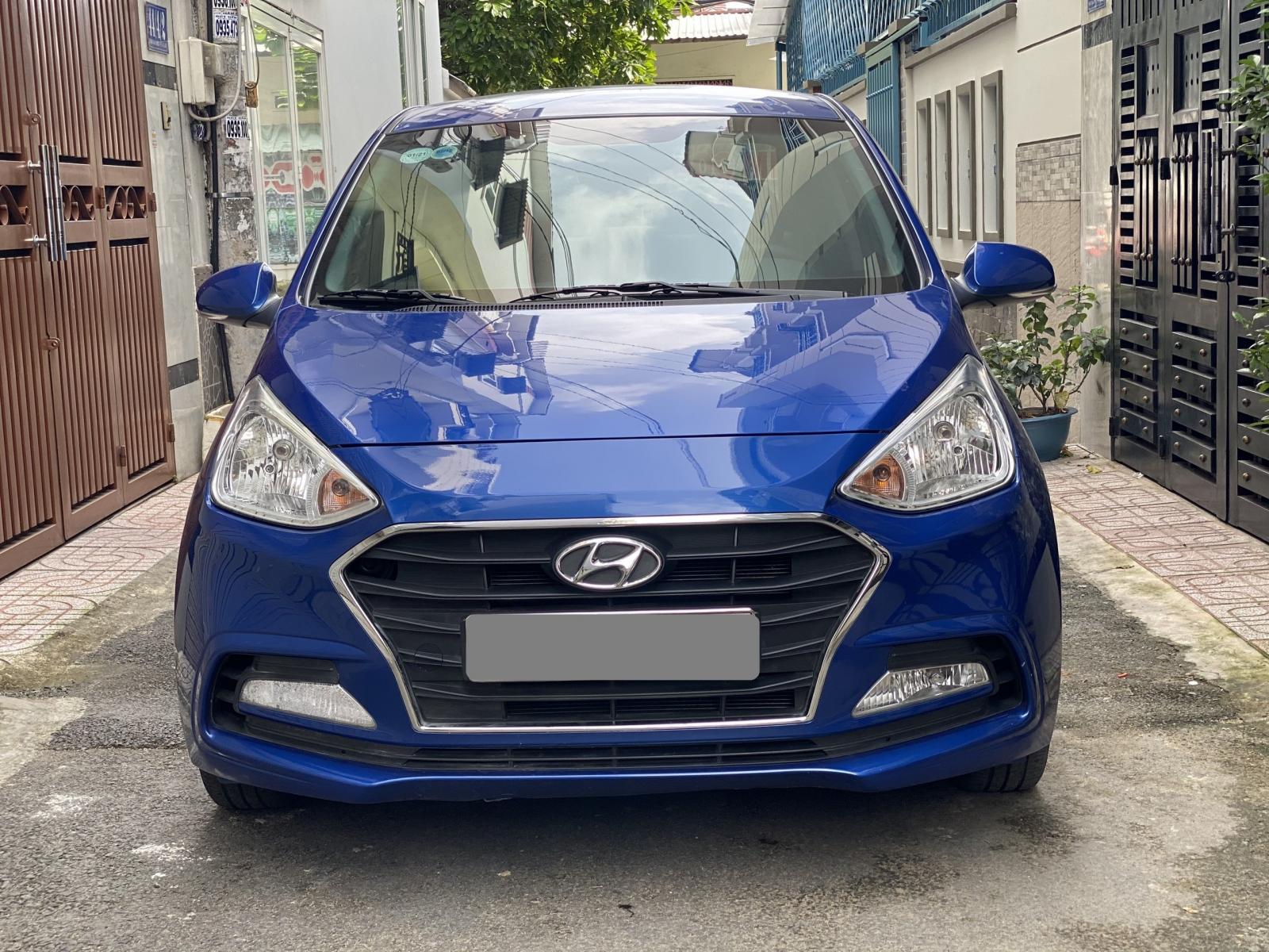 Hyundai Grand i10 2019 - Bạn Hyundai I10 2019 tự động màu xanh bản full rất mới