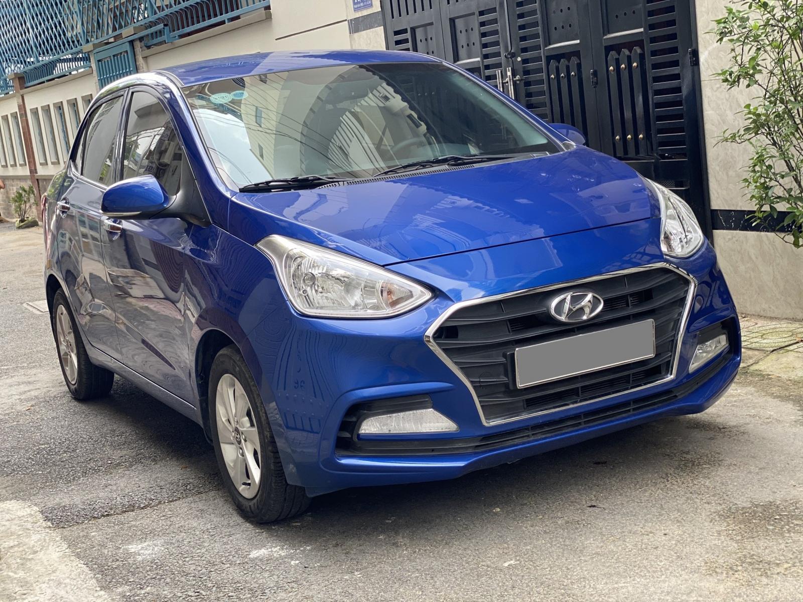 Hyundai Grand i10 2019 - Bạn Hyundai I10 2019 tự động màu xanh bản full rất mới