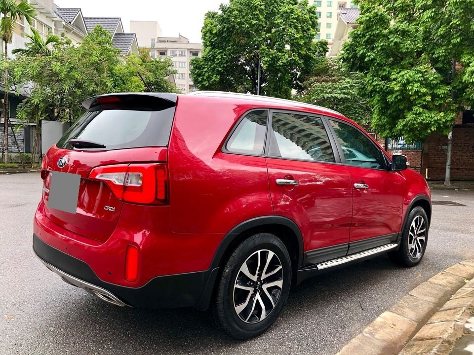 Kia Sorento 2019 - Nhà mình bán con Kia Sorento 2019, số tự động, máy dầu, bản full, màu đỏ như hình