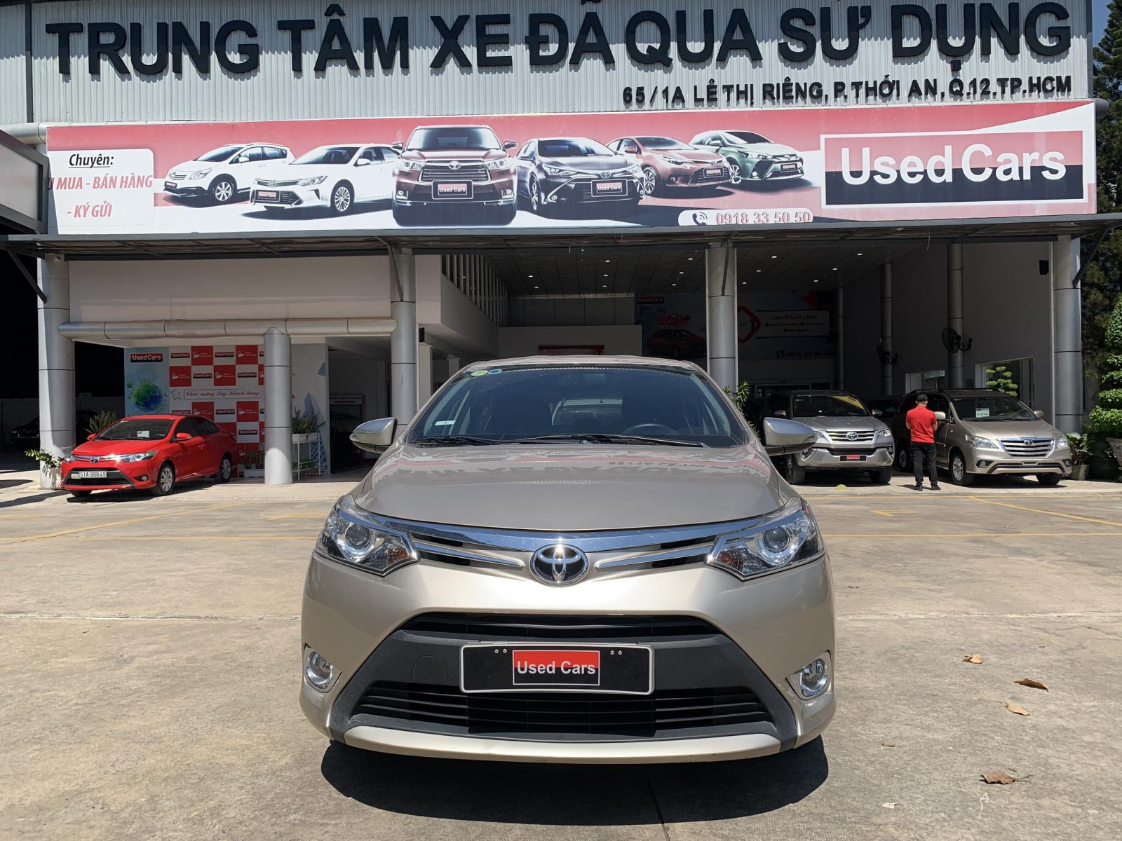 Toyota Vios G 2014 - Cần bán xe Toyota Vios G năm 2014, màu nâu vàng - chạy siêu kỹ - giá cực sốc