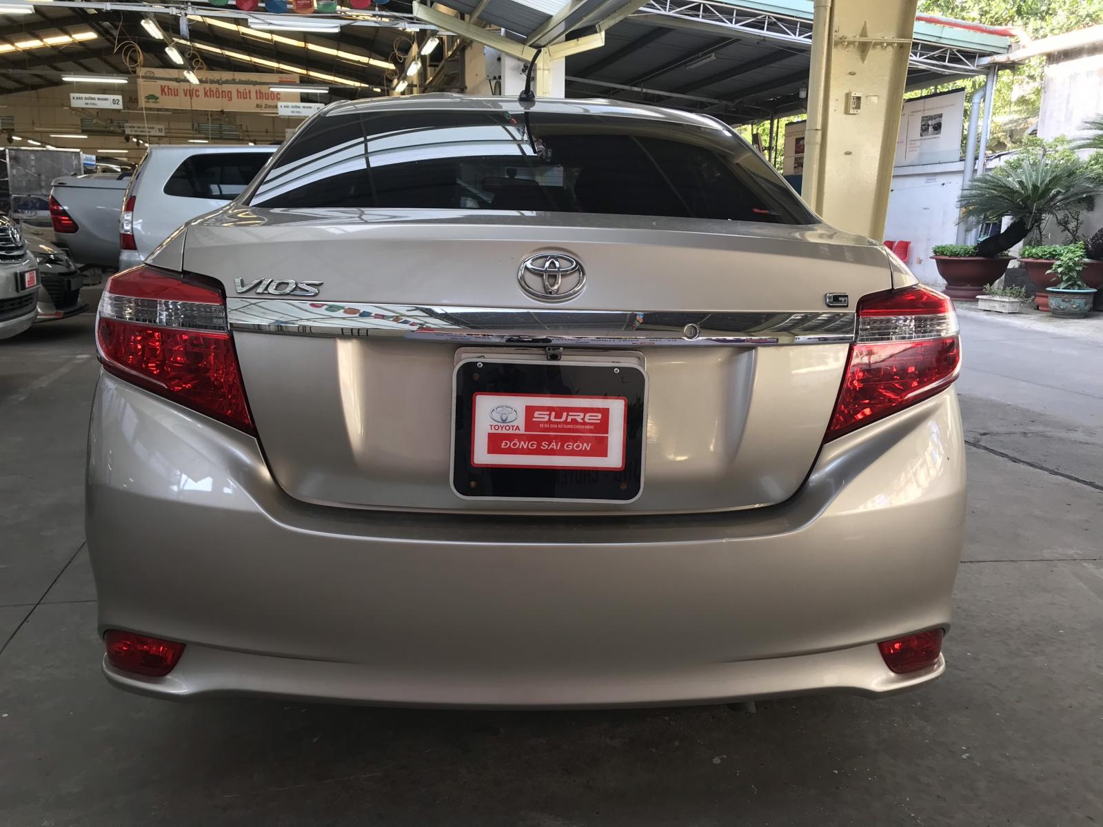 Toyota Vios G 2015 - Cần bán lại xe Toyota Vios G năm 2015, màu nâu vàng