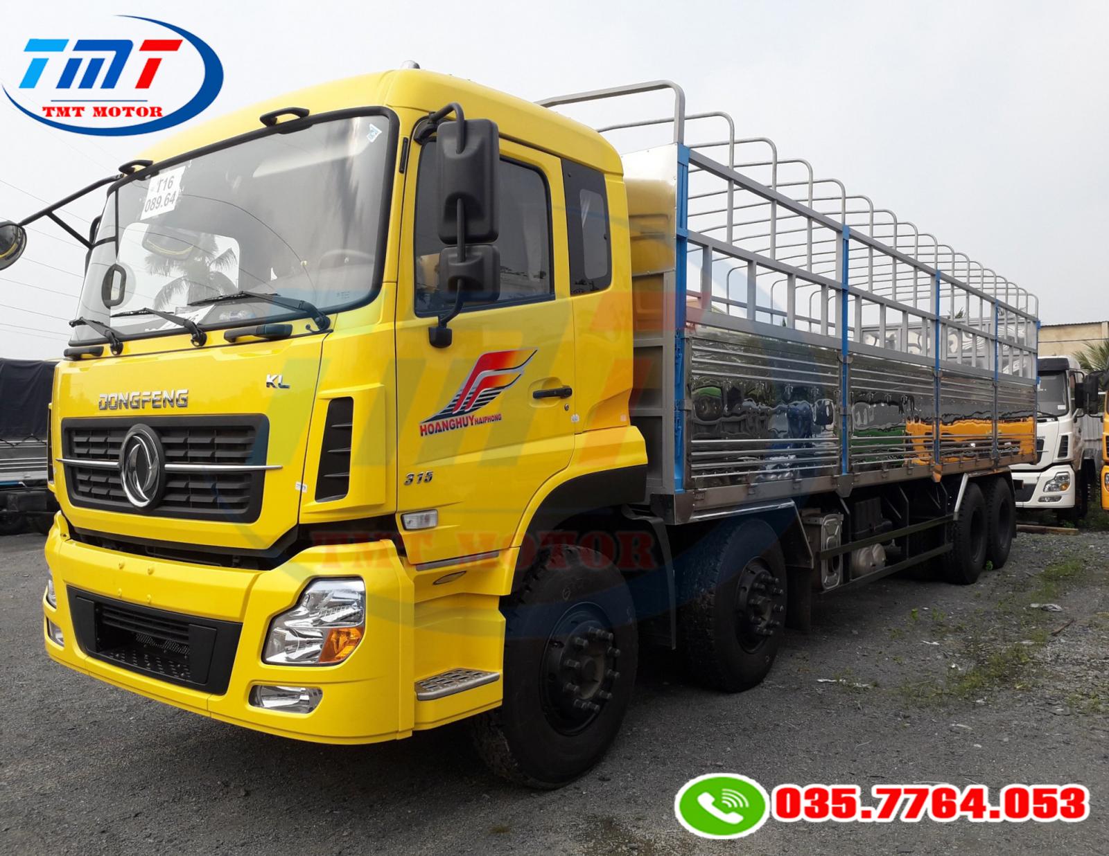 JRD HFC 2020 - Xe tải Hoàng Huy B180 thùng dài 7m5 và 9m5 chở pallet, bao bì giấy