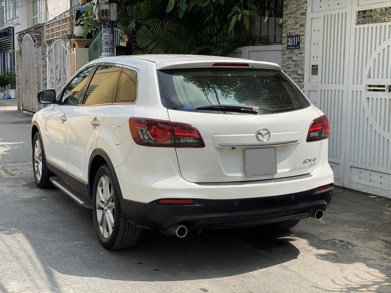 Mazda CX 9 2014 - Cần bán Mazda CX9  tự động 2014 màu trắng bản full 