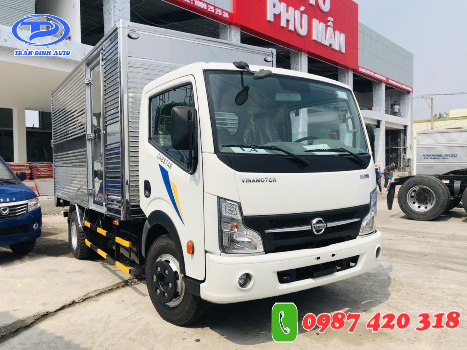 Nissan Nissan khác 2019 - Xe Vinamotor NS 200 1T9 thùng kín inox, hỗ trợ trả góp đến 80% giao xe ngay