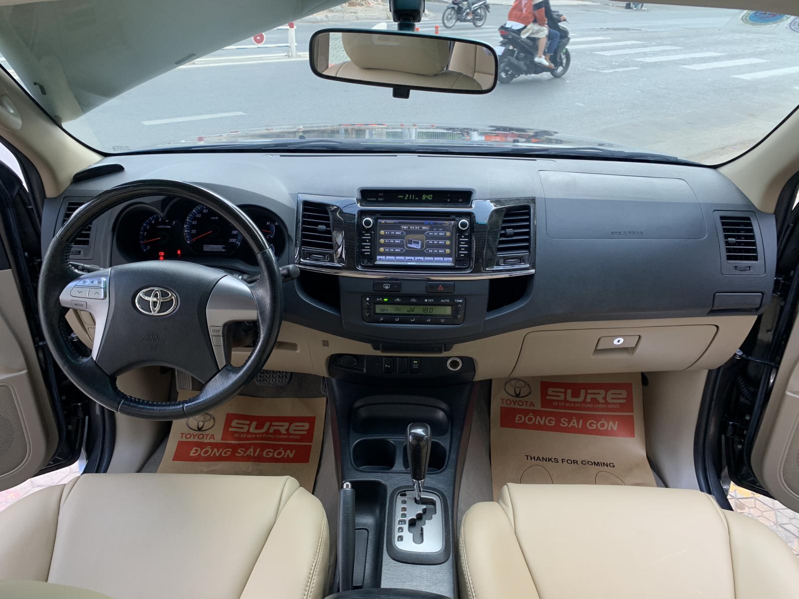 Toyota Fortuner 2014 - Bán ô tô Toyota Fortuner 2.7V -1 cầu đời 2014, màu xám, biển SG - chuẩn 113.000km - giá tốt giao ngay