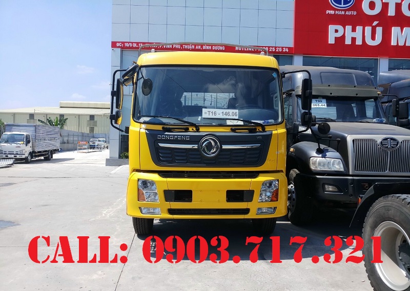 Xe tải 5 tấn - dưới 10 tấn 2021 - Công ty bán xe tải DongFeng Hoàng Huy B180 10 tấn thùng dài 7m5 giao xe ngay 