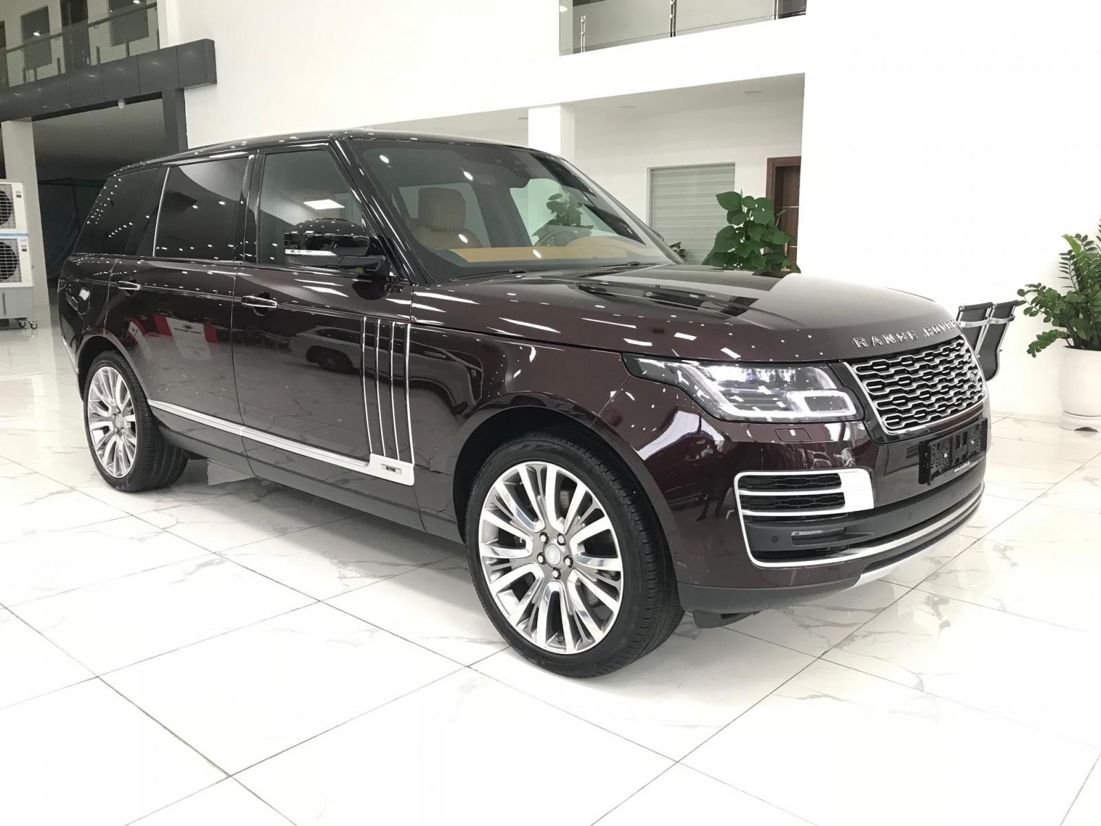 LandRover Range rover SV 2021 - Giao ngay LandRover Range Rover SV Autobiography L Sản xuất 2021 mới 100% màu đỏ nóc đen, nội thất nâu da bò bản mới nhất