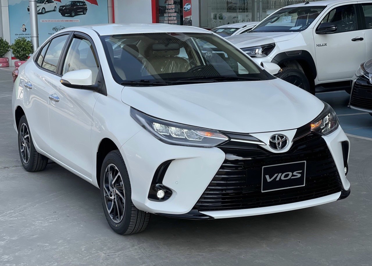 Toyota Vios 1.5G CVT 2021 - Bán xe Toyota Vios 1.5G CVT đời 2021, màu trắng,  581 triệu