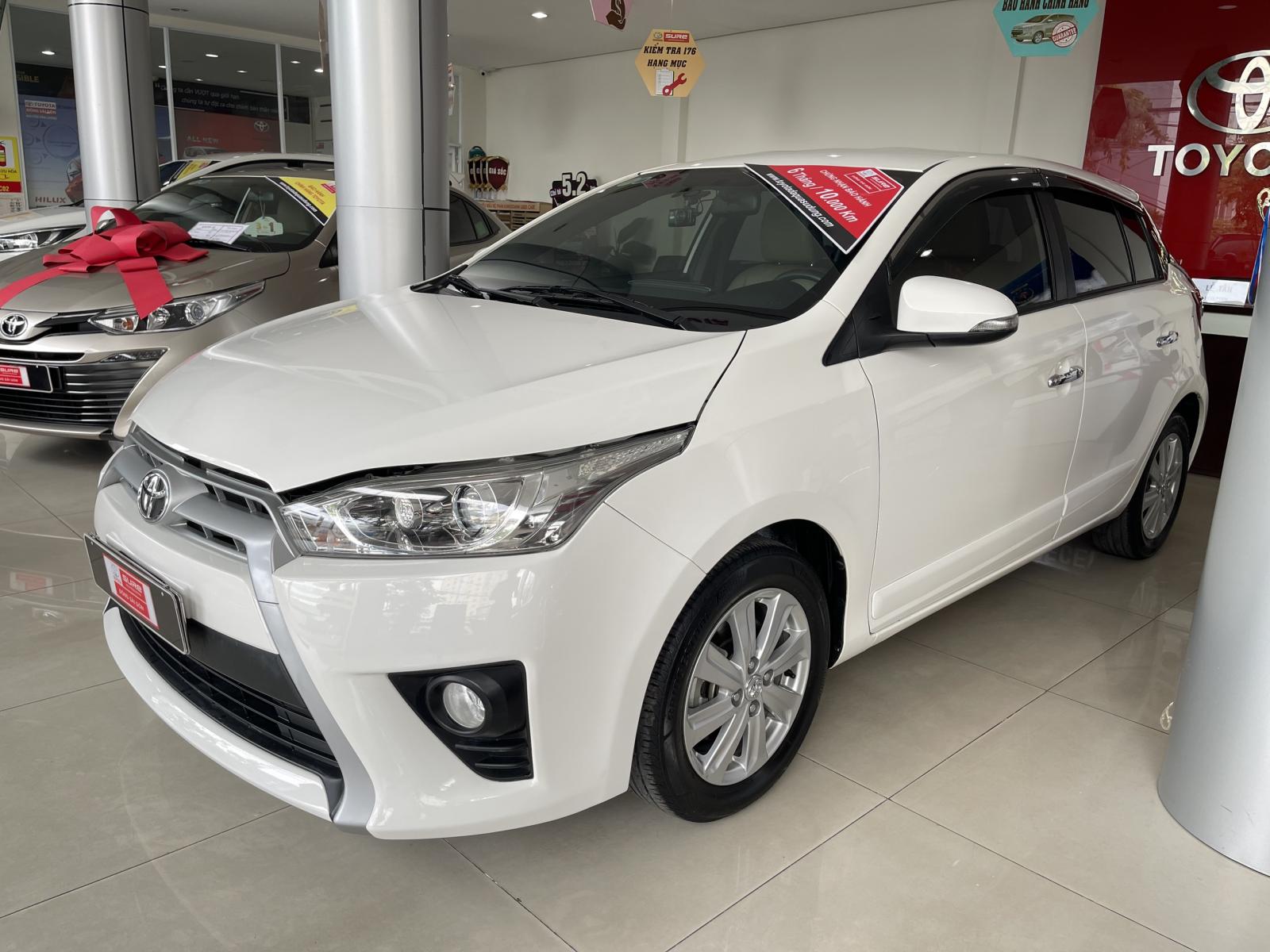 Toyota Yaris 1.3G 2016 - Bán Toyota Yaris 1.3G đời 2016, màu trắng, xe nhập, biển SG, 34.000km - Giá fix đẹp