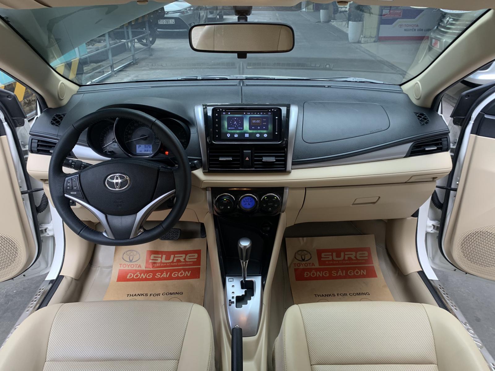 Toyota Vios 1.5 TRD 2018 - Bán Toyota Vios 1.5 TRD đời 2018, màu trắng, biển SG - chuẩn 36.000km - Xe chính hãng không đâm đụng hay ngập nước