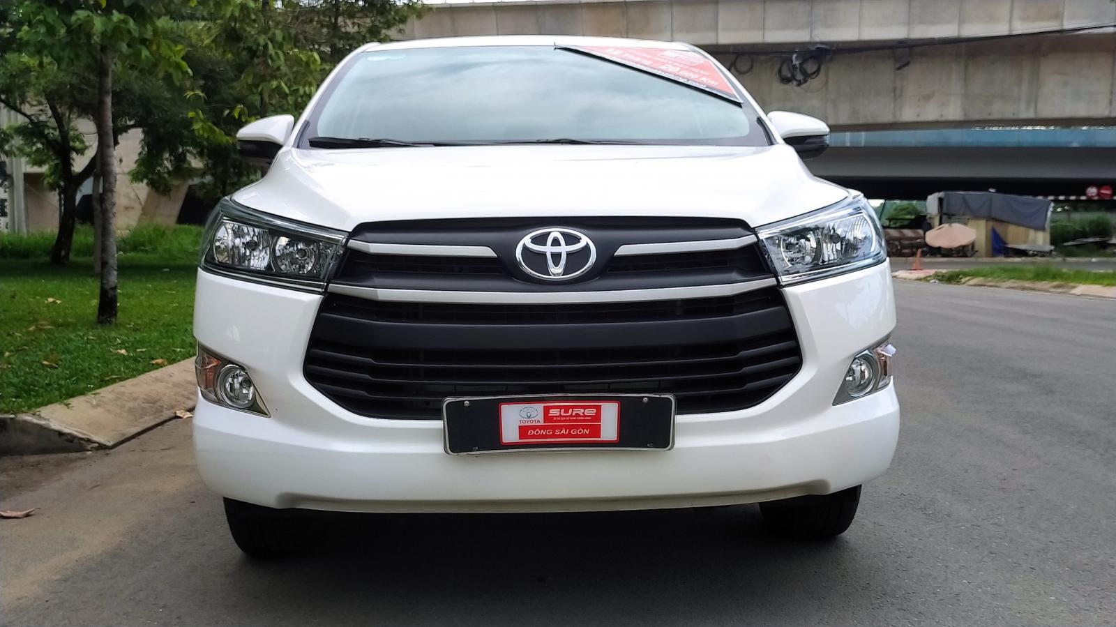 Toyota Innova 2.0G 2018 - Xe Toyota Innova 2.0G đời 2018, màu trắng, biển SG chạy kỹ 59.000km - Giá còn giảm manh