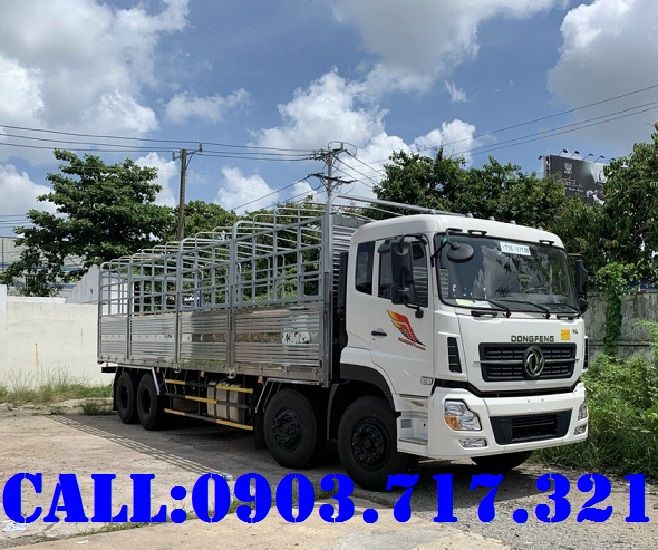 Xe tải Trên 10 tấn 2021 - Đại lý bán xe tải Dongfeng 4 chân 17T9 động cơ Cummins nhập khẩu 2021