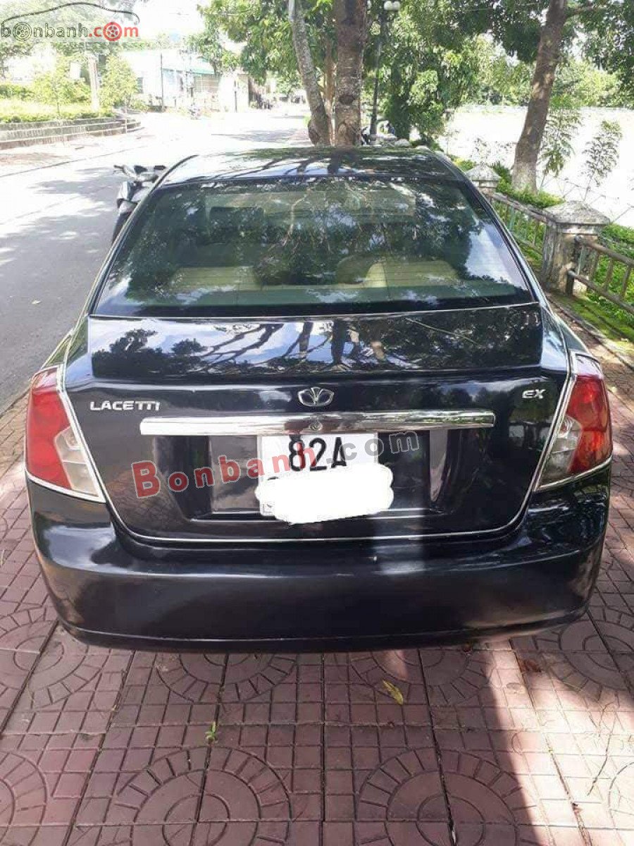 Daewoo Lacetti   EX 1.6 MT 2007 - Bán Daewoo Lacetti EX 1.6 MT đời 2007, màu đen, 118 triệu