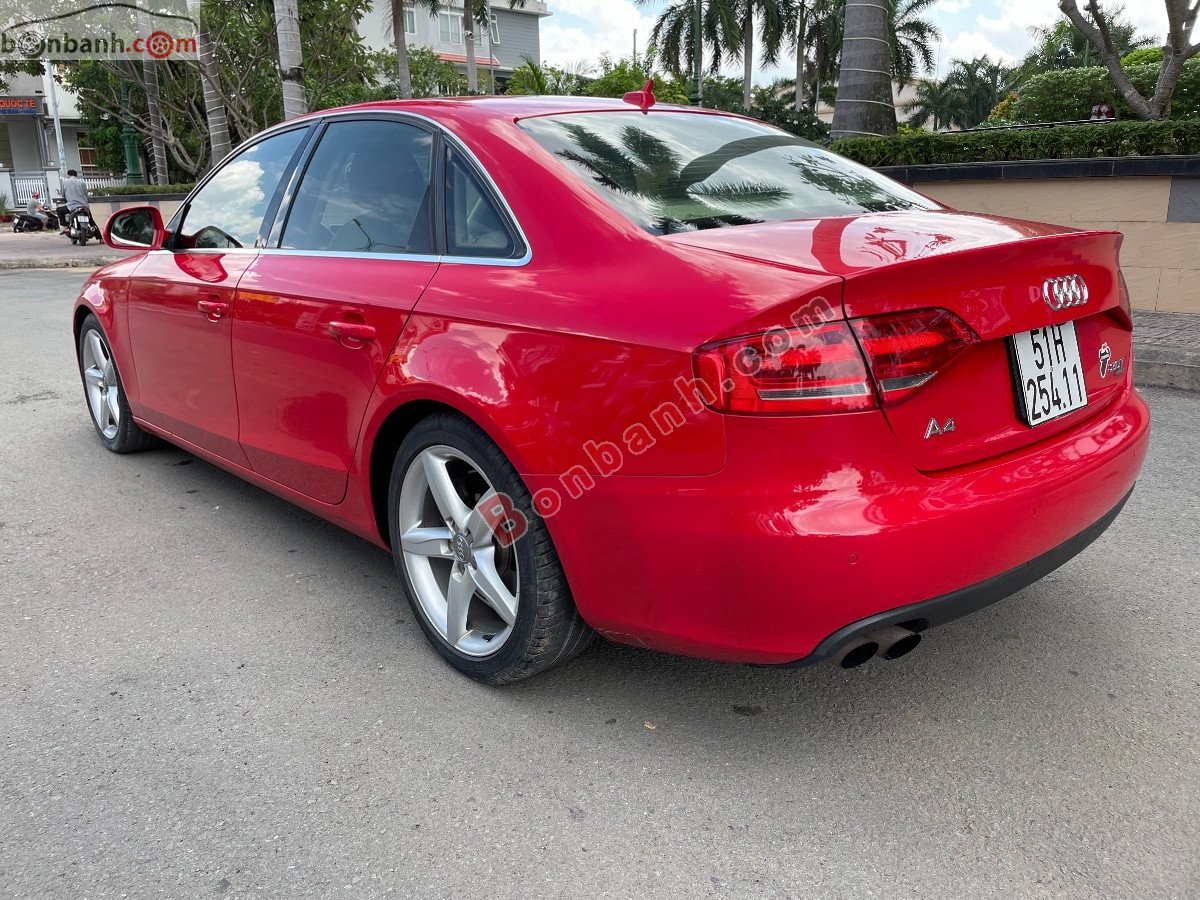 Audi A4    2008 - Xe Audi A4 đời 2008, màu đỏ, xe nhập còn mới