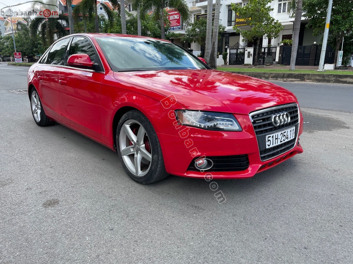 Audi A4    2008 - Xe Audi A4 đời 2008, màu đỏ, xe nhập còn mới