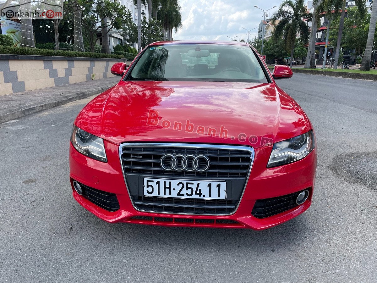 Audi A4    2008 - Xe Audi A4 đời 2008, màu đỏ, xe nhập còn mới