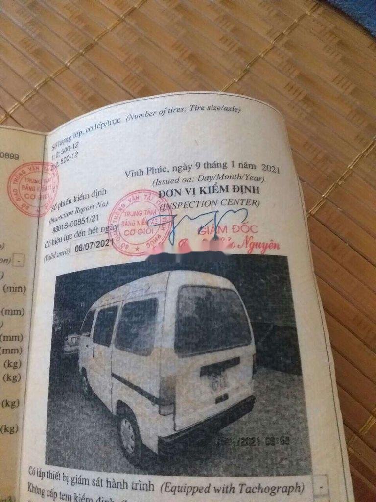 Daewoo Damas   1992 - Bán Daewoo Damas đời 1992, màu trắng, xe nhập