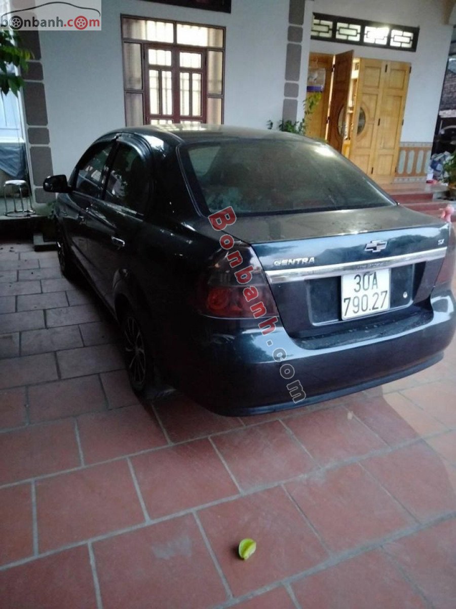 Daewoo Gentra 2008 - Cần bán xe Daewoo Gentra năm sản xuất 2008, màu đen xe gia đình, 118 triệu