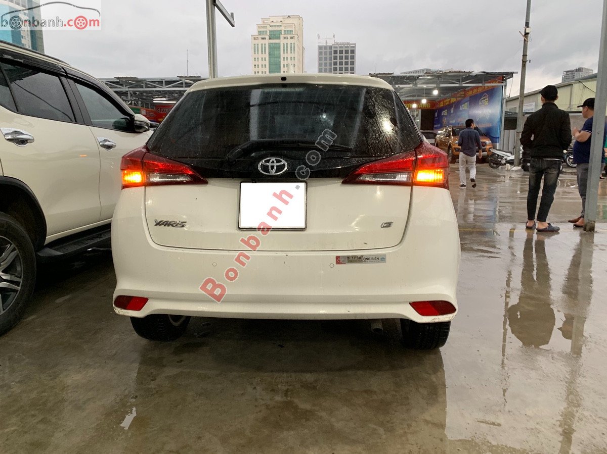 Toyota Yaris   1.5G 2019 - Cần bán gấp Toyota Yaris 1.5G đời 2019, màu trắng, nhập khẩu, giá tốt