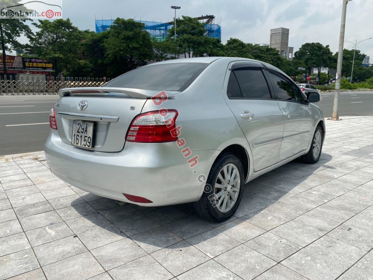 Toyota Vios   1.5G  2011 - Bán xe Toyota Vios 1.5G năm 2011, màu bạc, giá 325tr