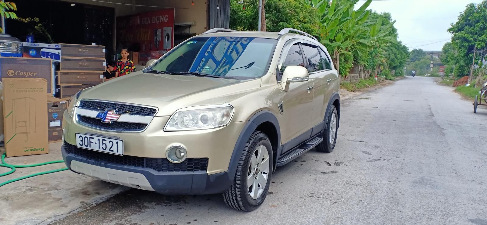 Chevrolet Captiva 2007 - Bán Chevrolet Captiva đời 2007, màu vàng cát, số tự động