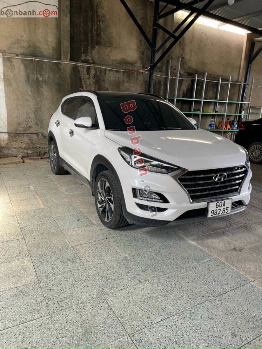 Hyundai Tucson   1.6 AT Turbo  2021 - Bán Hyundai Tucson 1.6 AT Turbo năm 2021, màu trắng, giá chỉ 890 triệu