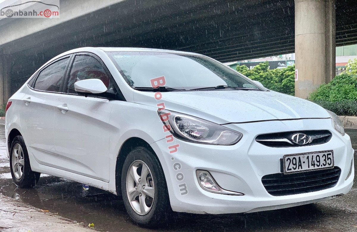 Hyundai Accent   1.4AT   2011 - Bán Hyundai Accent 1.4AT đời 2011, màu trắng, nhập khẩu  