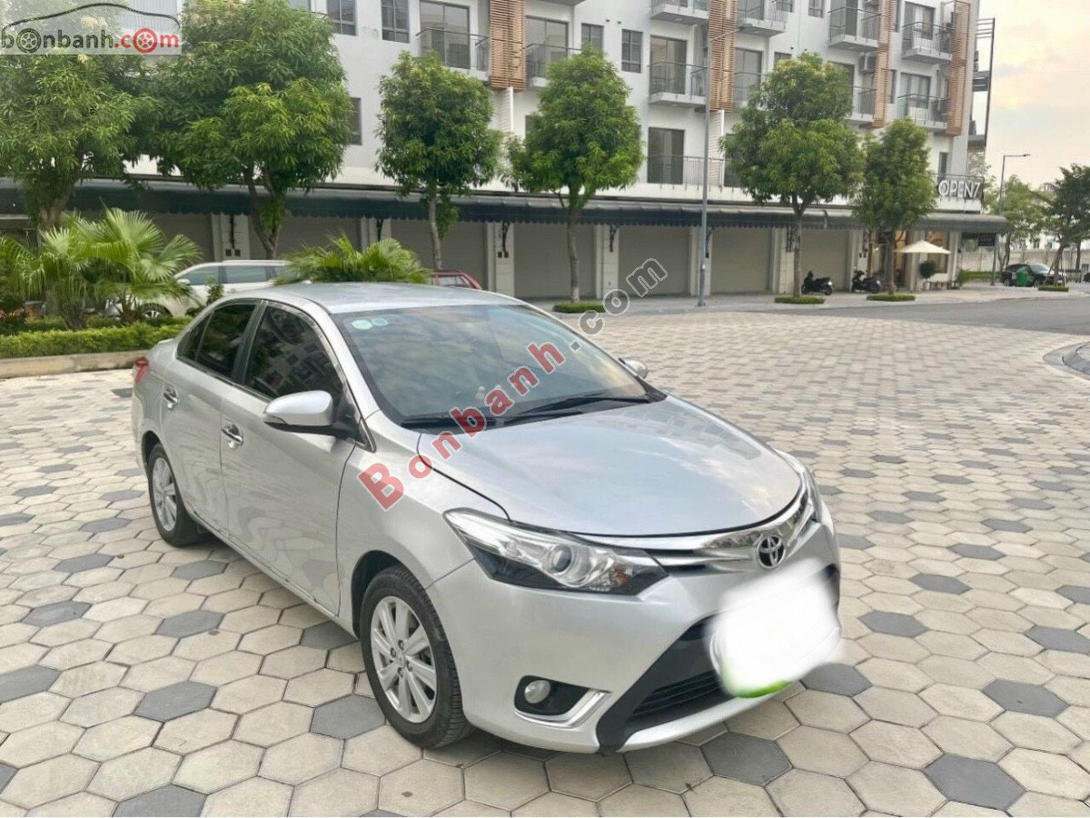 Toyota Vios   1.5G   2014 - Cần bán xe Toyota Vios 1.5G sản xuất năm 2014, màu bạc  