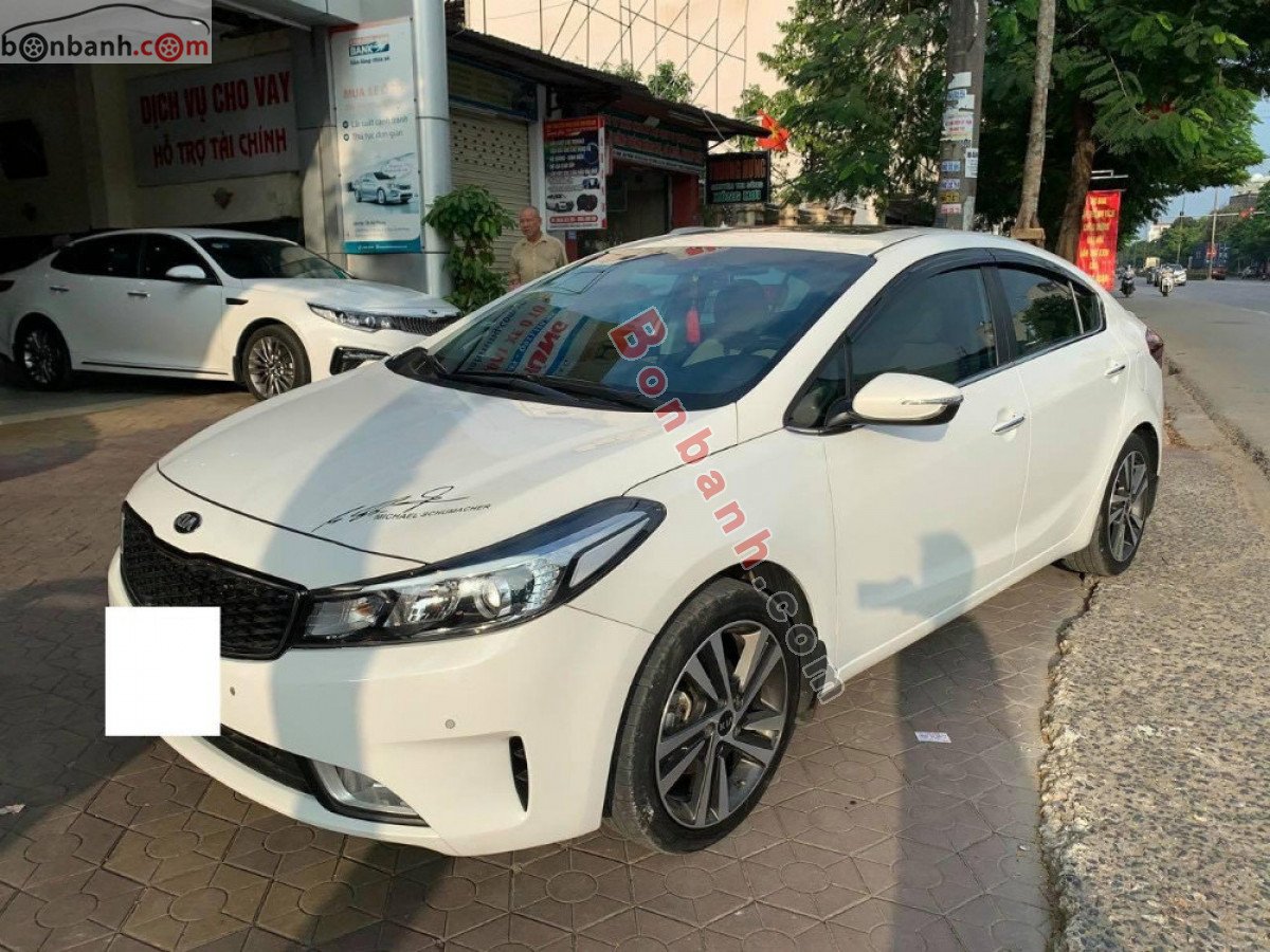 Kia Cerato   1.6AT  2018 - Cần bán lại xe Kia Cerato 1.6AT sản xuất 2018, màu trắng còn mới, 505 triệu