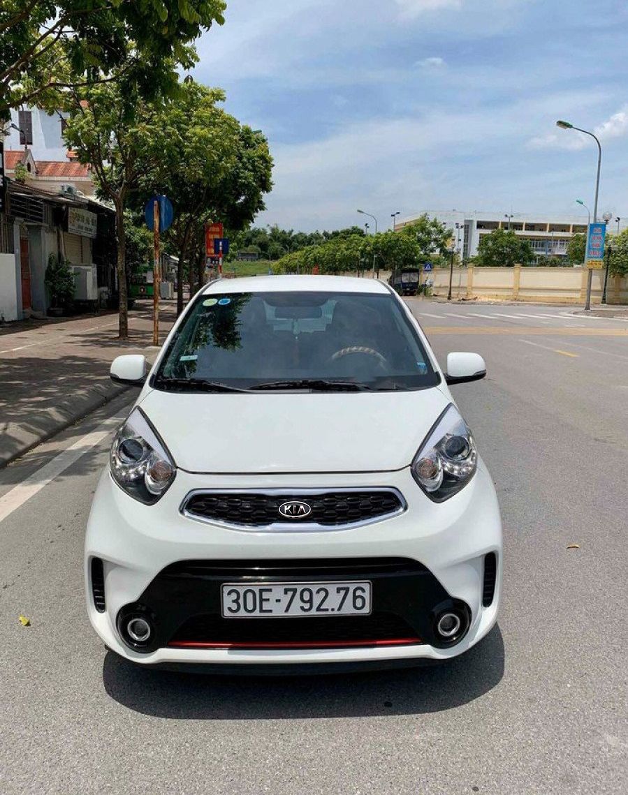 Kia Morning   Si AT 2017 - Cần bán xe Kia Morning Si AT năm sản xuất 2017, màu trắng chính chủ, giá 318tr